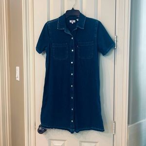Genuine Levi’s Button Front Denim Dress Sz Small